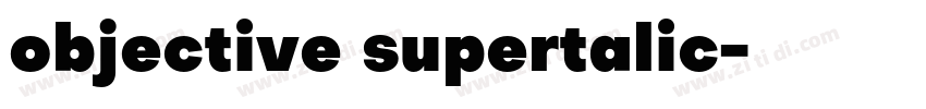objective supertalic字体转换